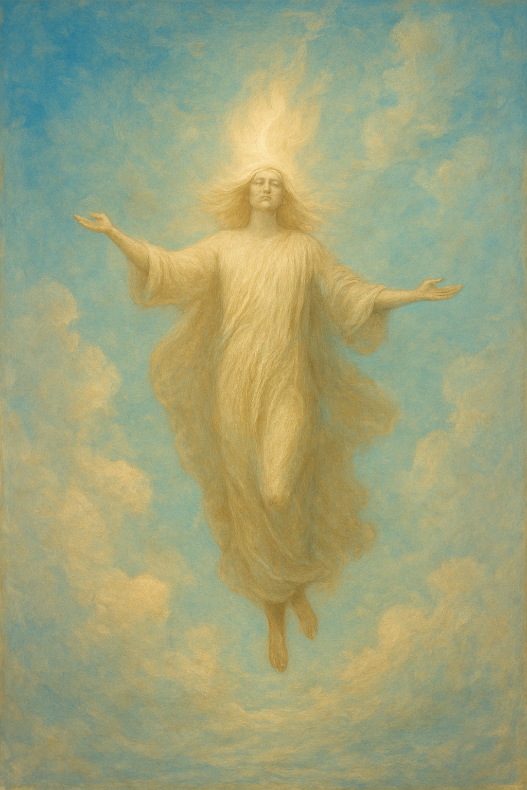 Divine being in the air