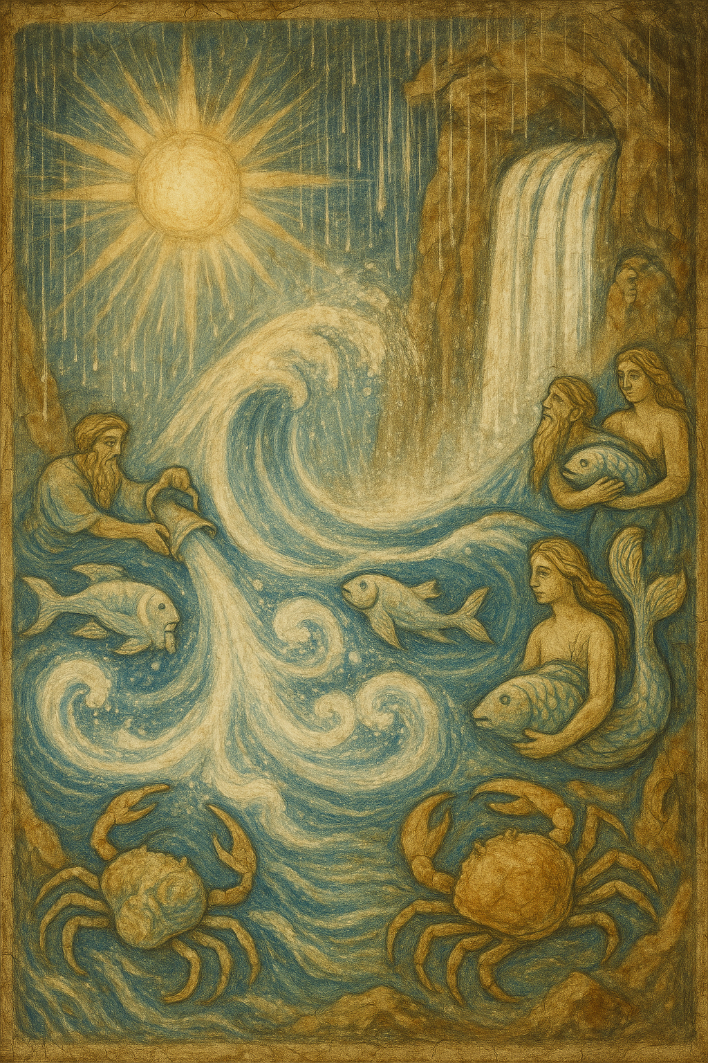 imagery of water related zodiac signs in harmony